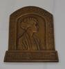 Exonumia Bronze Vintage Grace Coolidge 2 5/8 X 3 Inch Medal by Medallic Art Co. -