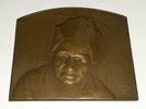 Exonumia Bronze Vintage French 2 3/4 X 3 1/8 Plaquette - Artists Mother? by Schwab -