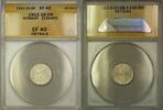 Weltmünzen Ore Norway Silver 25 Ore Coin ANACS EF-40 Details Cleaned -