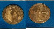 Exonumia Bronze Hawaii Souvenir 37MM Medal Kamehameha/Captain Cook in Case -