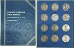 USA Complete Collection Vol 2 Walking Liberty Half Dollars 1937-47 in Whitman Folder -