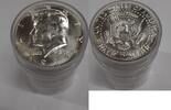 USA Half Dollar 1969-D Kennedy Roll 40% Silver In Plastic Tube 20 UNC Coins -
