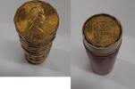 Weltmünzen Great Britain Three Pence BU Roll of 25 Coins in Vintage Tube -