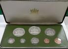 Weltmünzen Sterling Trinidad & Tobago 8 Coins Gem Proof Franklin Mint Set Silver -
