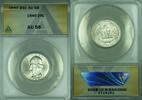 USA Quarter Washington Silver 25c Coin ANACS AU-58 Better Coin (44) -