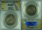 USA Half Dollar 1855-O Seated Liberty Silver 50c Coin ANACS VF-25 Dets-Repaired (44) -