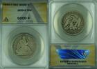 USA Half Dollar 1856-O Seated Liberty Silver 50c Coin ANACS GOOD-4 (44) -