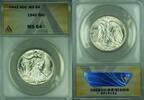 USA Half Dollar Walking Liberty Silver 50c ANACS MS-64 Better Coin (44) -