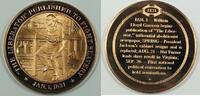 Exonumia Bronze History of the U.S. the Liberator Published Proof Medal -