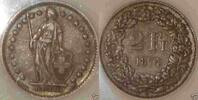 Weltmünzen 2 Francs 1874-B Switzerland Silver Coin KM#21 in Slab -