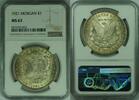 USA $1 Coin Morgan Silver Dollar NGC MS-63 W/Toning (46C) -