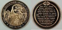 Exonumia Medal History of the U.S. 1st Train Passenger Service Inaugurated Proof -
