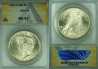 USA Dollar Peace Silver S$1 ANACS MS-61 (45) -