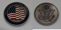 Exonumia Medal US Flag & Great Seal 45MM - Colorized -