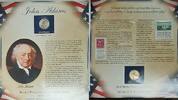 USA $1 Coin PCS John Adams BU Presidential & Stamp Set in Holder -