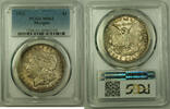 USA $1 Coin Morgan Silver Dollar PCGS MS-63 Toned (21) H -