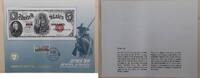 Briefmarken 1907 $ BEP Souvenir Card B 126 IPMS 1989 face $5 Woodchopper Vis Ctr Cancelled -