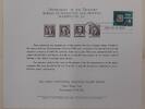 Briefmarken BEP Souvenir Card 1972 ASDA - Four Famous Americans Stamps/Cancelled B 20 -
