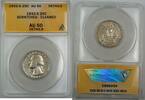 USA Washington Quarter 1932-S Silver ANACS AU-50, Details, Scratched, Cleaned -