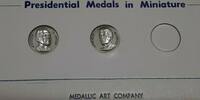 Exonumia MACO Presidential Commem .925 Silver Medals Set - Ford & Carter -