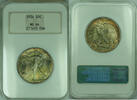 USA Half Dollar Walking Liberty Toned NGC MS 64 (NGC Fatty) -