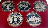 USA Quarter The Washington Mint 2OZ Washington Silver 5 Coin Set W/Box & COA -