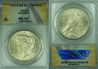 USA Dollar Peace Silver S$1 ANACS MS-60 Details-Cleaned (45) -