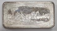 Exonumia Sterling Franklin Mint 1000 Grain Ingot of Silver, Commemorating Christmas -