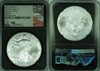 USA $1 Coin 2021 American Silver Eagle ASE NGC MS 70 J.M. Mercanti Signed (49) A -