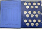 USA Quarter 1932-1964 Washington Silver Complete Set-Whitman Deluxe Coin Album (P) -