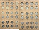 USA Quarter 1932-1964 Washington Silver Complete Set Circ & UNC-Dansco Coin Album K -