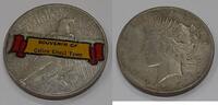 USA Dollar Peace Stickered Silver - Souvenir From Calico Ghost Town VF -