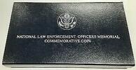 USA Dollar 1997-P National Law Enforcement Officers Memorial PR Silver in OGP w/COA -