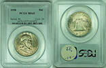 USA Half Dollar Franklin Toned .50C PCGS MS 65 (18) -