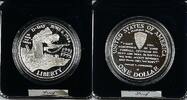 USA Dollar 1991-1995 World War II D-Day Commem Proof Silver in BOX W/COA -