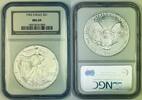 USA $1 Eagle American Silver NGC MS 69 (X) -