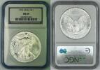 USA $1 Eagle American Silver NGC MS 69 (X) -