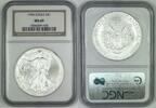 USA $1 Eagle American Silver NGC MS 69 (X) -