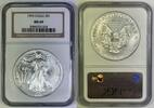 USA $1 Eagle American Silver Coin NGC MS 69 (5) -