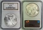 USA $1 Eagle American Silver Coin NGC MS 69 (5) -