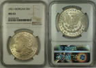 USA $1 Coin Morgan Silver Dollar NGC MS-63 Lightly Toned (15a) -