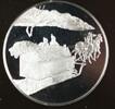 Bullion Sterling Bringing Tree Home .925 Silver Proof Franklin Mint Holiday Medal -