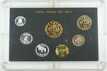 Weltmünzen Nepal Proof Set 7 Beautiful Gem Coins in Hard Plastic Case -