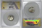 USA Roosevelt Dime 1953-S 10c Coin Lightly Toned ANACS MS 62 -