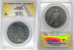 USA Dollar Peace Silver Coin ANACS AU 50 Details Corroded -