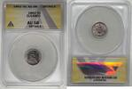 USA Half Dime Seated Liberty Coin ANACS AU 58 Details Cleaned -