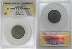 USA Half Cent Classic Head 13 Stars ANACS F 12 Details Corroded -