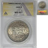 USA Dollar Morgan Silver Coin Toned ANACS MS 62 -