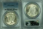 USA Dollar Peace Silver S$1 PCGS MS-62 Undergraded (31 J) -