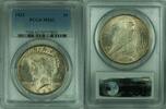 USA Dollar Peace Silver S$1 PCGS MS-62 Toned (31 O) -